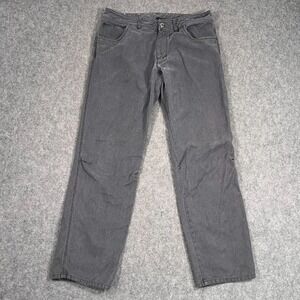 Patagonia Forge Grey Hemp Blend Overstone Straight Leg Pants Men's Size 34x32